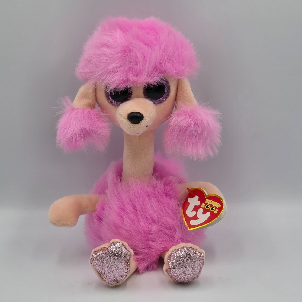 Ty Beanie 2021 Boos Camilla Pink Poodle February 24 Birthday Plush Stuffed Toy